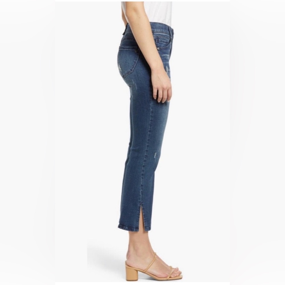 Wit & Wisdom AB Solution Split Hen Kick Flare Distressed Jeans - Picture 2 of 16